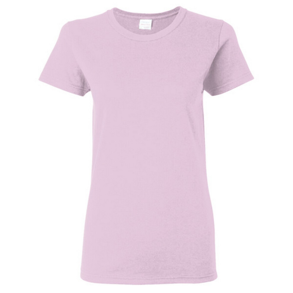 Gildan (3Xl, Light Pink) Ladies/Womens Heavy Cotton Missy Fit Short Sleeve T-Shirt