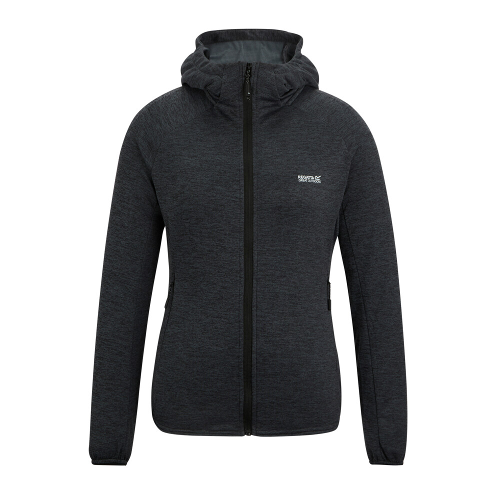 Regatta (18 Uk, Storm Grey) Womens/Ladies Ferna Stretch Hooded Fleece Jacket