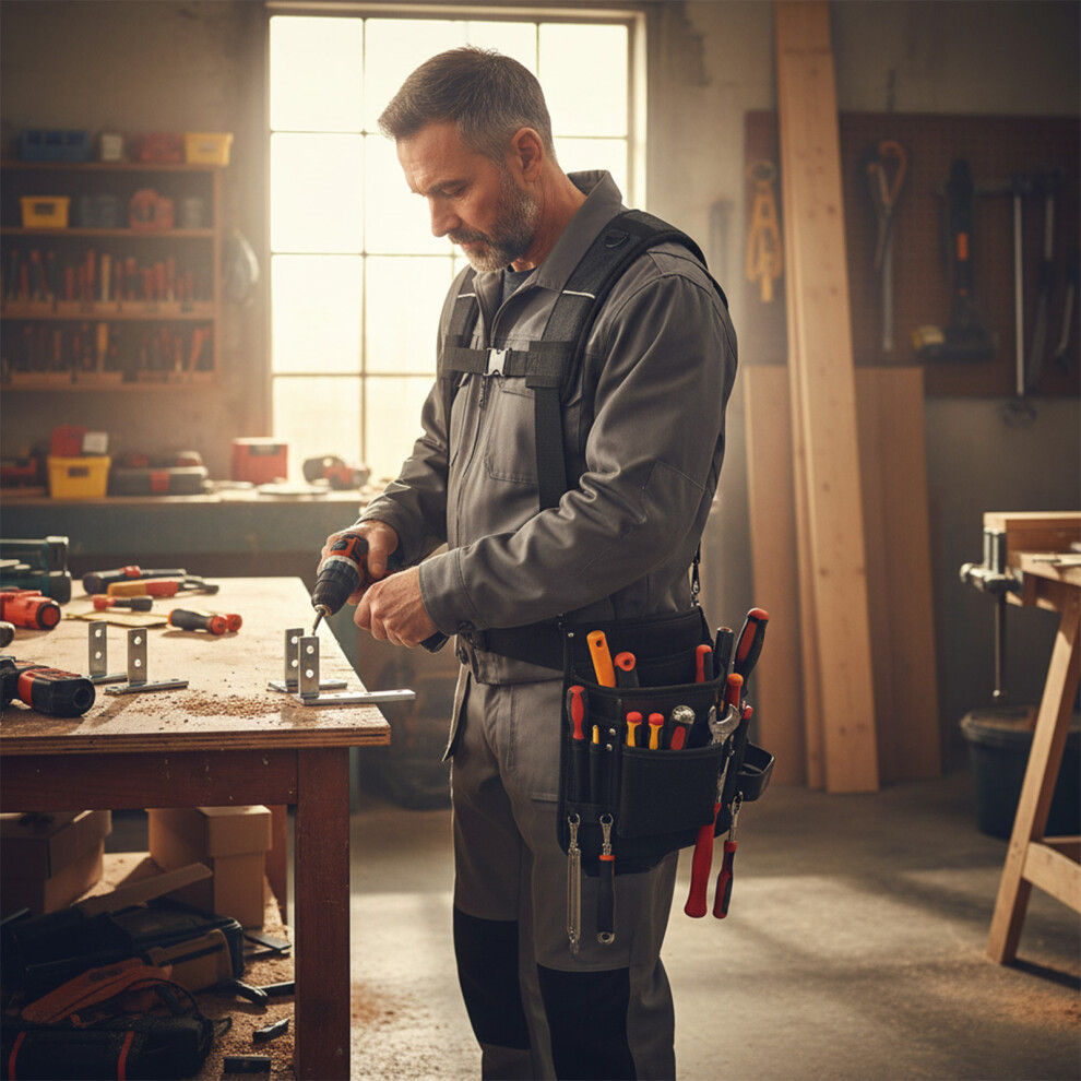 Breathable Tool Belt For Carpenters & Electricians 6935060697317