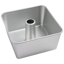 1-Teilige Quadratische Kuchenform, 18 Tassen, Eloxiertes Aluminium, 23 X 23 X 11,5 cm, Nahtloses Design, Leichtes Herauslösen, Gleichmäßige