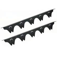 Silicone Stove Covers with Stainless Steel, Stove Guards Range Trim Kit, Easy to Clean Stove Guard (2 Pack)