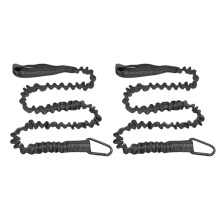 2-Pack Kayak Paddle Leash 3-5 FT Coiled Lanyard with Carabiner Safety Strap for Canoe Kayak Fishing Rod & Paddle A