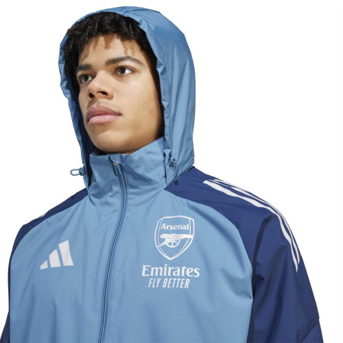 (M, Blue) Castore Mens Arsenal FC Regular Raglan Jacket 2