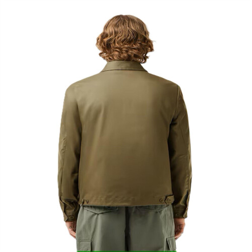 Lacoste (S, Green) Lacoste Mens Logo Bomber Jacket 1