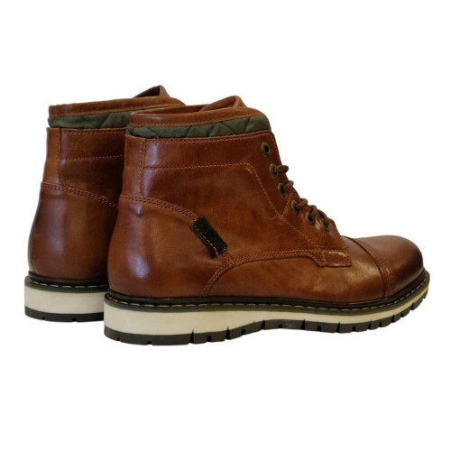 (8 UK, Camel) Firetrap Mens Aubin Leather Ankle Boots 1