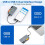 6 in 1 CFast Card Reader Read Simultaneously USB C CFast 2.0 Card Reader USB Card Reader for CFast/CF/MS//TF/XD Card 4