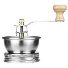 Manual Coffee Grinder Lid for Jars - Stainless Steel Burr Mechanism, Ideal for Travel & Camping