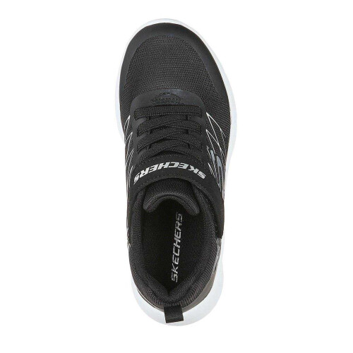 Skechers (1 UK Child, Black/Silver) Skechers Boys Microspec Advance Trainers 1