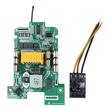 BMS Protection Board with LED Light for BL1860 BL1850 BL1840 BL1830 18V Power Tool Type-C PD 45W Fast Charge 9A