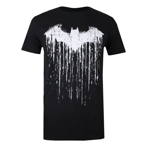 Batman (M, Black) Batman Mens Paint T-Shirt