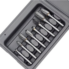 8-Piece Tungsten Carbide Rotary Burr Set,Shank Double Cut Die Grinder Bits for Metal Grinding Polishing Deburring