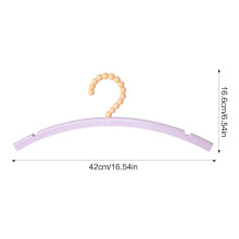 (Purple) No-Slip Thick Hangers for Heavy Clothes
