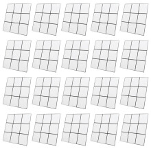 9-Grid Version Peel and Stick Wall Tile Square Waterproof Wall Stickers for Kitchen Bathroom Living Room Wall Decals