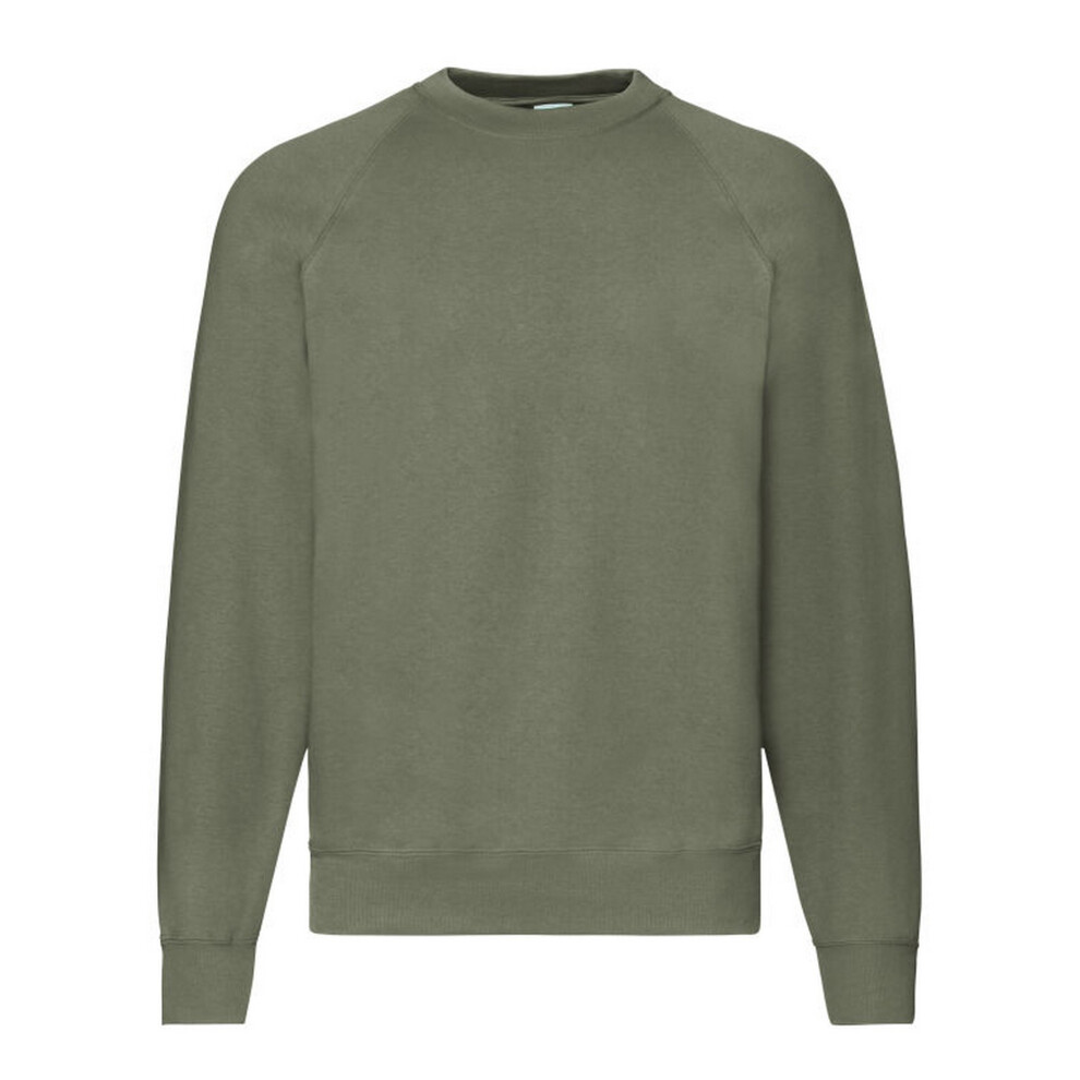 Fruit Of The Loom (L, Classic Olive) Mens Premium Set-In Sweatshirt