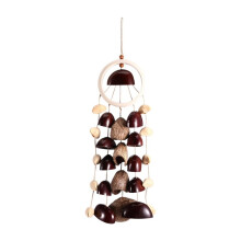Seed Shell Shaker 3 Kinds of 25 Natural Nut Shells Hand Cranked Wind Chime Seed Shell Sound Healing Instrument