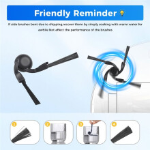 Replacement Kit for Robot Vacuum S40 OV81 BHR084AEU Main Brush Side Brush HEPA Filter Vacuum Parts Accessories