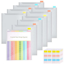 Scrapbook Paper Storage Organizer Paper Storage Organizer Sticky Index Tabs Holds Scrapbooking,Cardstock,Vinyl Paper