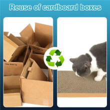 2 Pcs Cardboard Cutter for Cat Scratchers,Hand Cardboard Cutter with 10 Pcs Blade, Fun Cat Design for PrecisionCutting