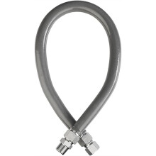 1 PC 3/4x36in Gas ,Gray Coated Gas Connector Hose Supply,Gas Hose for Indoor and Outdoor, Kitchen Pipe Accessories