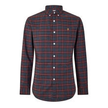 (M, Red) Farah Mens Carway Regular Shirt