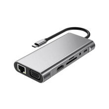 11-in-1 USB C Docking Station USB 3.0 HUB Type C to Adapter USB C HUB USB C Splitter Adapter OTG for PC Laptop