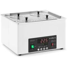 Bain-marie thermostaté de laboratoire - HELLOSHOP26 - 5100 - 14,6 L - Acier inoxydable - 5–100 C