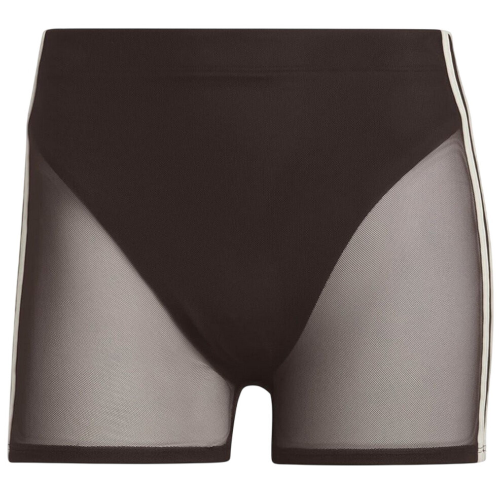 Adidas (12 Uk, Brown) Womens/Ladies Side Stripe Mesh Swim Shorts