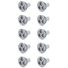 10X GU10 Lamp Light Bulb Has 3 LED Warm White 3W 5W 12V
