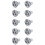 10X GU10 Lamp Light Bulb Has 3 LED Warm White 3W 5W 12V 1