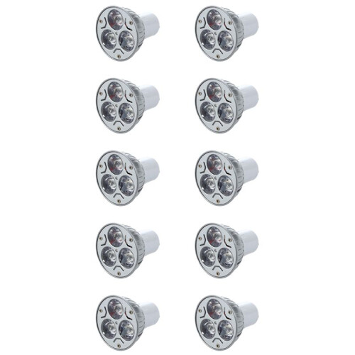 10X GU10 Lamp Light Bulb Has 3 LED Warm White 3W 5W 12V