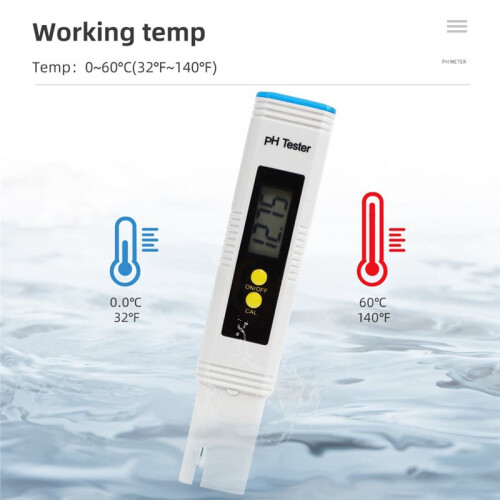 PH Test Pen Portable Water PH Test Pen Automatic Calibration Aquarium Test Tool 1