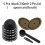 230ml Reusable Coffee Capsule Set, Refillable Filter Shells with Silicone Lids, Spoon and Brush for 3