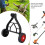 String Trimmer Wheel Attachment Mower Auxiliary Wheel Push Behind Weed Trimmer Adjustable Support Wheel for Grass Cutter 6