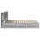 VidaXL vidaXL Bed Frame with Storage Grey Sonoma 200 x 200 cm Engineered Wood 2