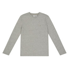 (12-13 Years, Grey) Farah Childrens/Kids Danny Embroidered Logo Long-Sleeved T-Shirt