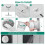 Portable Air Conditioner Window Kit:Adjustable Universal AC Seal Window Vent Kit for Sliding Vertical/Horizontal Windows 4