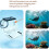 For  Action6 Camera Diving Hull with Water Floating Hand Grip Float Handle Mount Handheld Buoyancy Bars Accessories 2