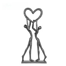 Eisernes Hochzeitsgeschenk - Handgefertigte Skulptur Eines Herzens für Paare, Sie oder Ihre Frau - Herzstatue Als Wohndekoration