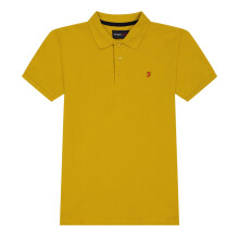 (14-15 Years, Yellow) Farah Childrens/Kids Bugsworth Polo Shirt