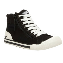 (8 UK, Black) Rocket Dog Womens/Ladies Jazzin Hi Trainers