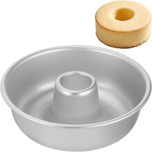 Cake Pan,Anodized Non-Stick Round Pound Cake Mold with Central Chimney Tube,for Chiffon,Chocoflan,Donuts and Baking