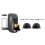 230ml Reusable Coffee Capsule Set, Refillable Filter Shells with Silicone Lids, Spoon and Brush for 5