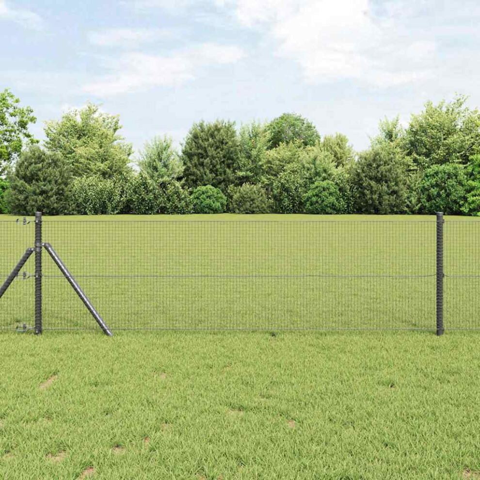 Vidaxl Welded Wire Fence Grey