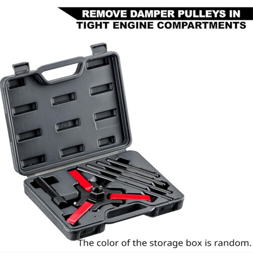 Harmonic Balancer Puller Kit - Adjustable 3-Jaw Puller Fits Most Late Model Car & Trucks Without Removing the Radiator 2