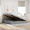 VidaXL vidaXL Storage Bed with Headboard Light Grey 180 x 200 cm Fabric 3