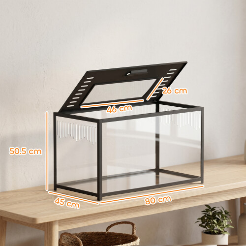 PawHut PawHut Hamster Cage, Chewproof Metal Rat Cage with Deep Base, Openable Top 2