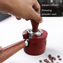 Impact Resistant Wooden Stand Bottomless Portafilter Holder Rack Espresso Tool 54mm