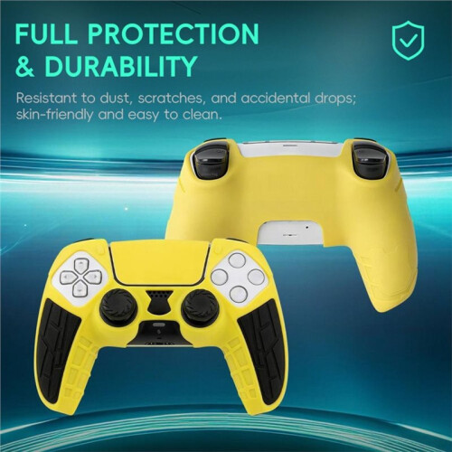 Silicone Case for PS5 DualSense Controller with Thumb Grip Caps Soft Protective Case Special Edition Series 1