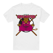 (3XL, White) Teenage Mutant Ninja Turtles Mens Radical Rat Splinter T-Shirt