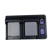 USB-C Port Digital Tube Display Camera Dual Charger for NB-4L/6L/8L Dual Charger Battery